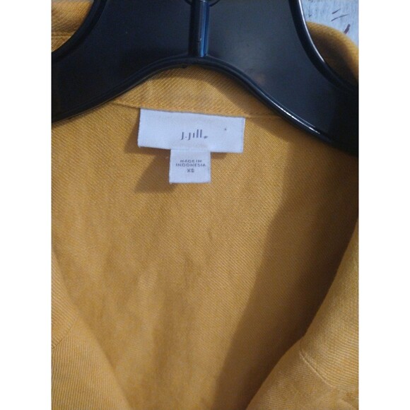 J. Jill  linen tie rope  jacket Yellow Boho Beachy Summer xs - Picture 9 of 9